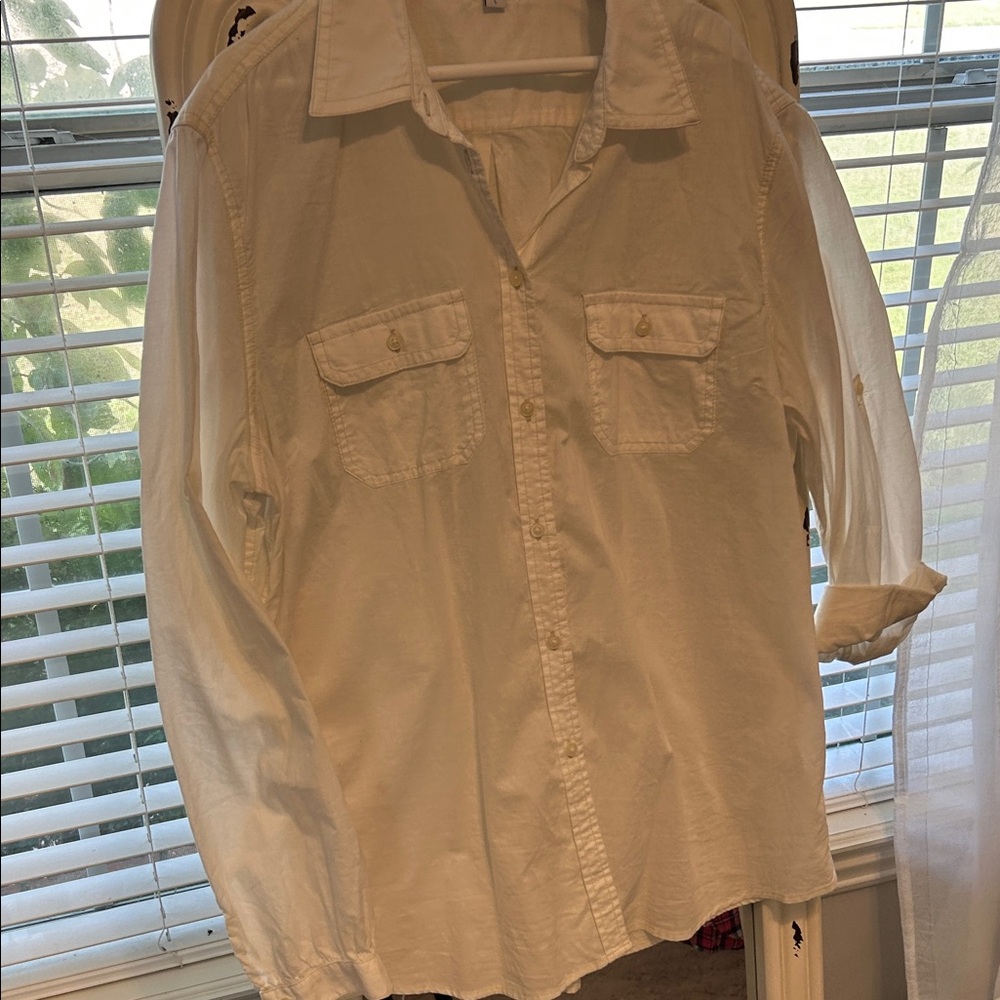 Womens White Gap Casual Shirt - Picture 8 of 8